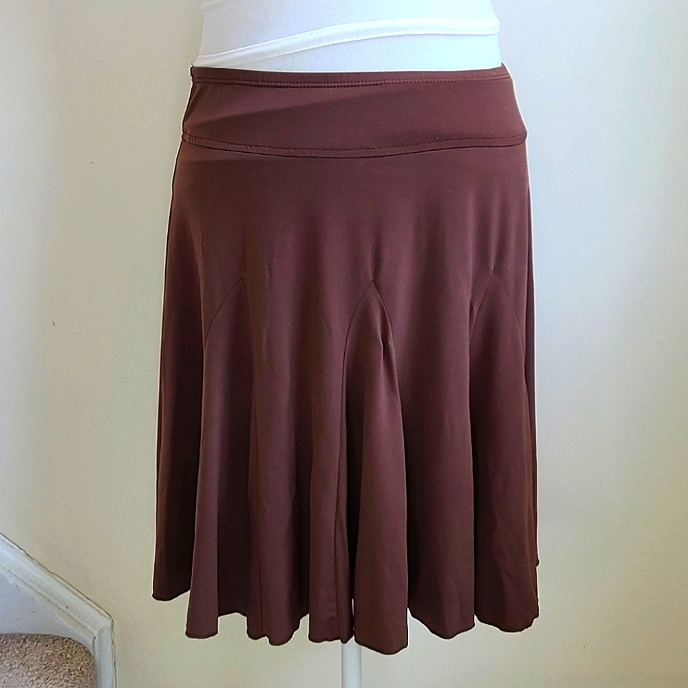 Brown Flounce Skirt - Picture 1 of 4